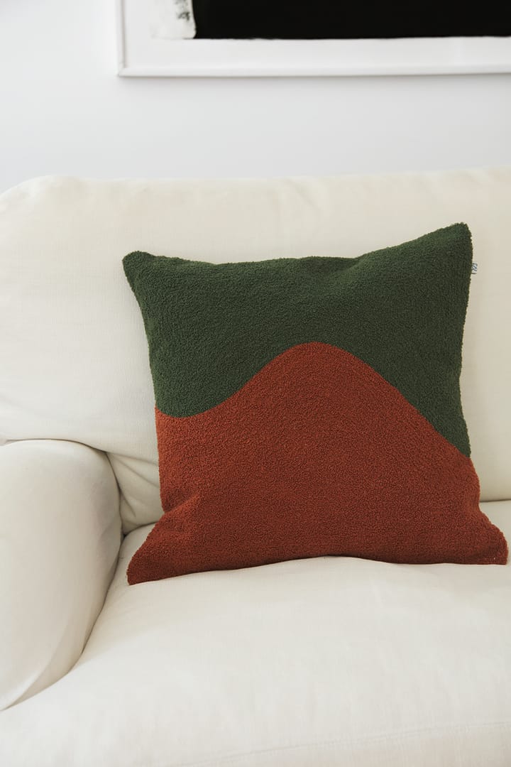 Yogi kussenhoes 50x50 cm - Forest green-terracotta - Chhatwal & Jonsson