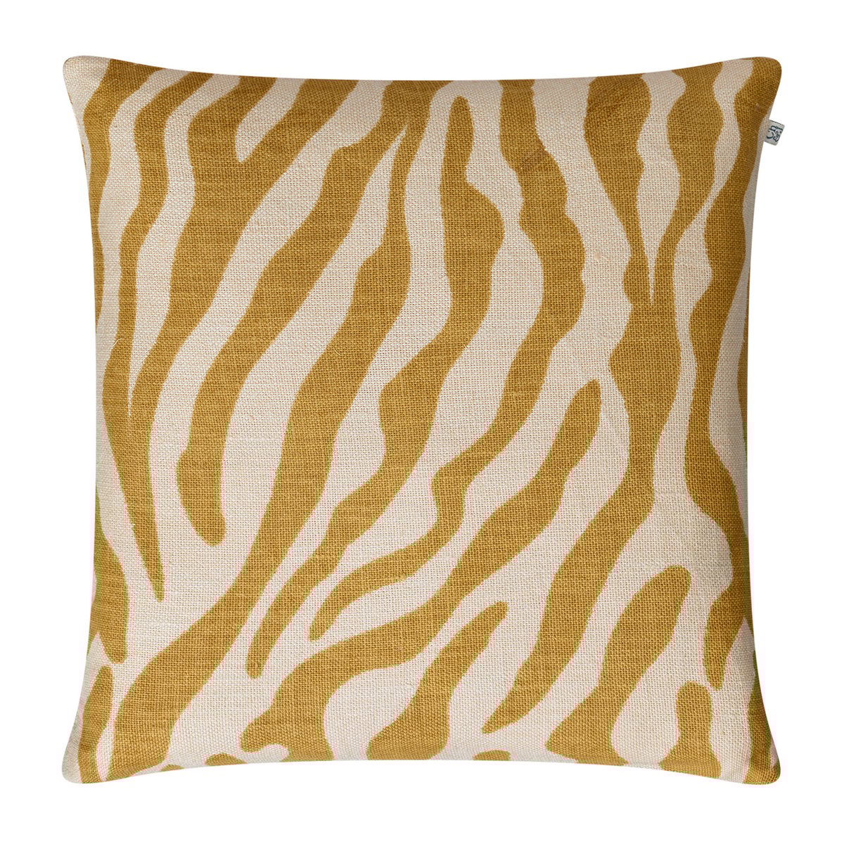 Chhatwal & Jonsson Zebra kussenhoes, 50x50 cm Spicy yellow