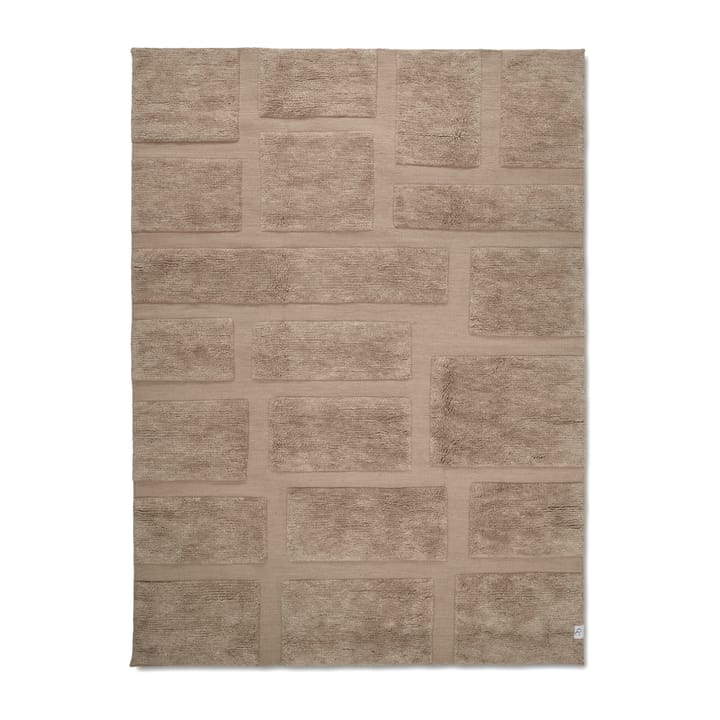 Bricks wollen vloerkleed 170x230 cm - Beige - Classic Collection