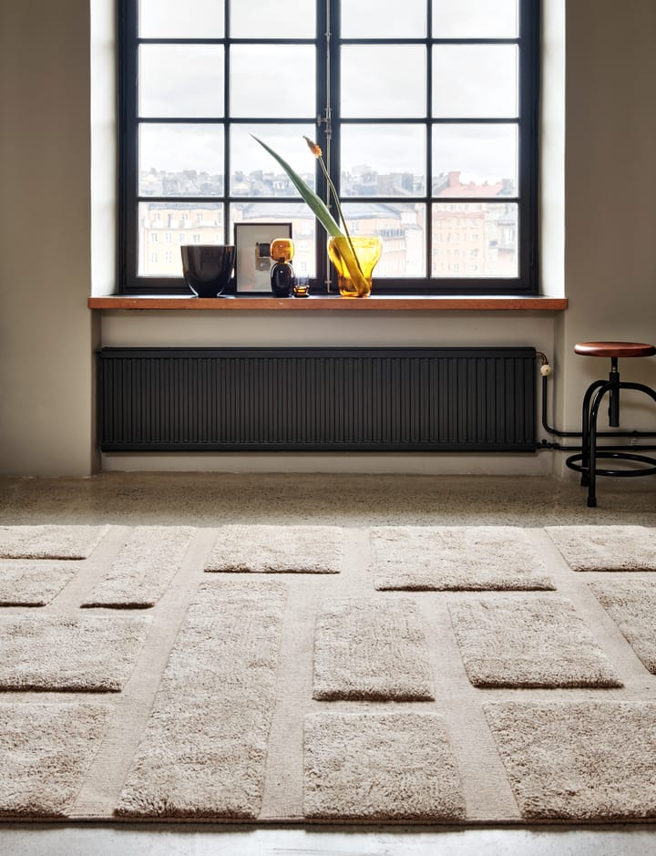 Bricks wollen vloerkleed 170x230 cm, Beige Classic Collection