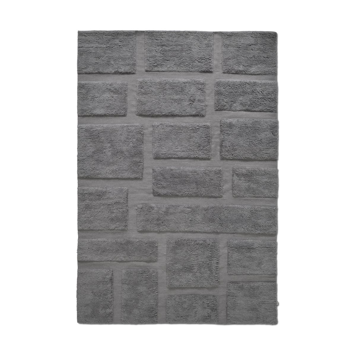 Classic Collection Bricks wollen vloerkleed 170x230 cm Grijs