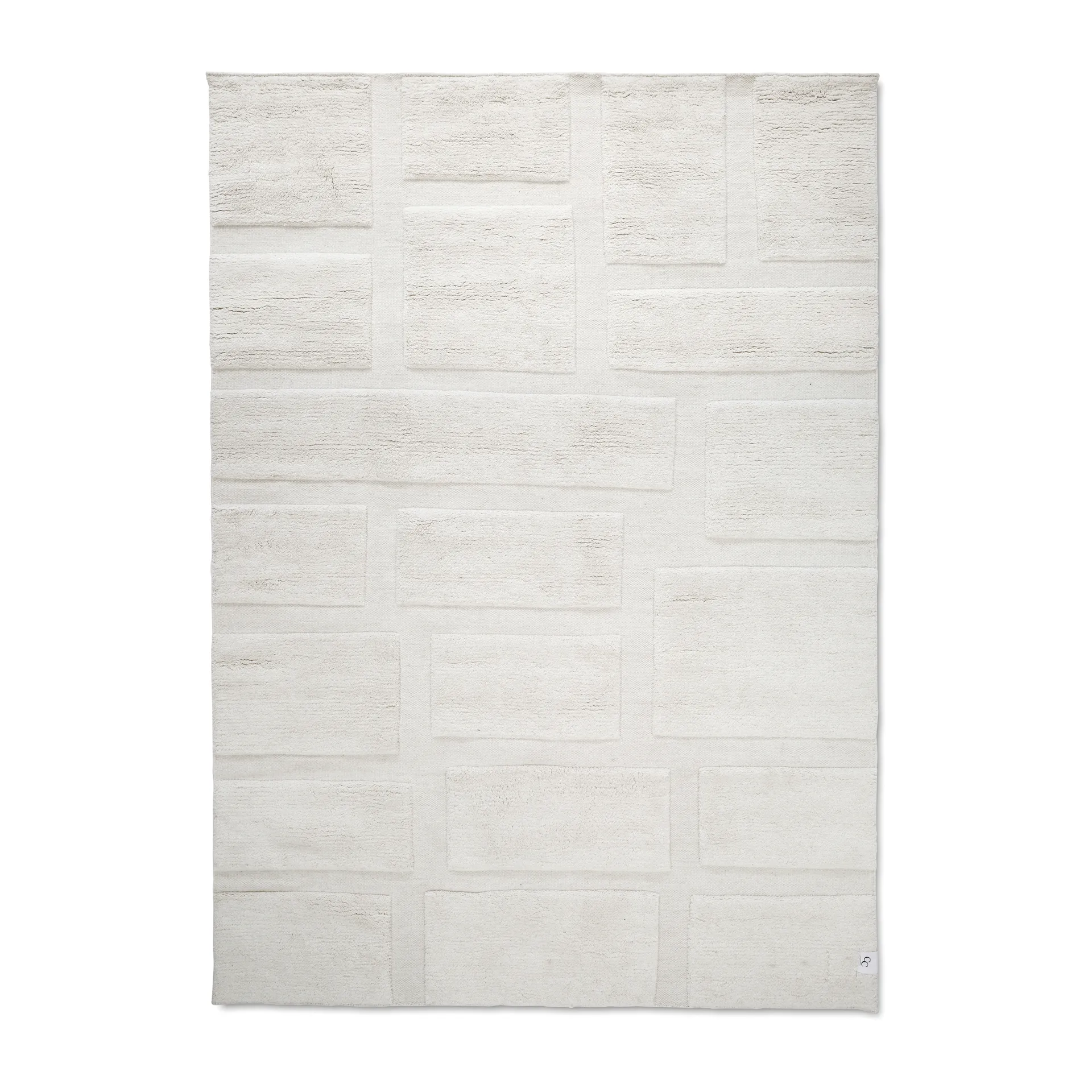 Bricks wollen vloerkleed 250x350 cm, Ivory Classic Collection
