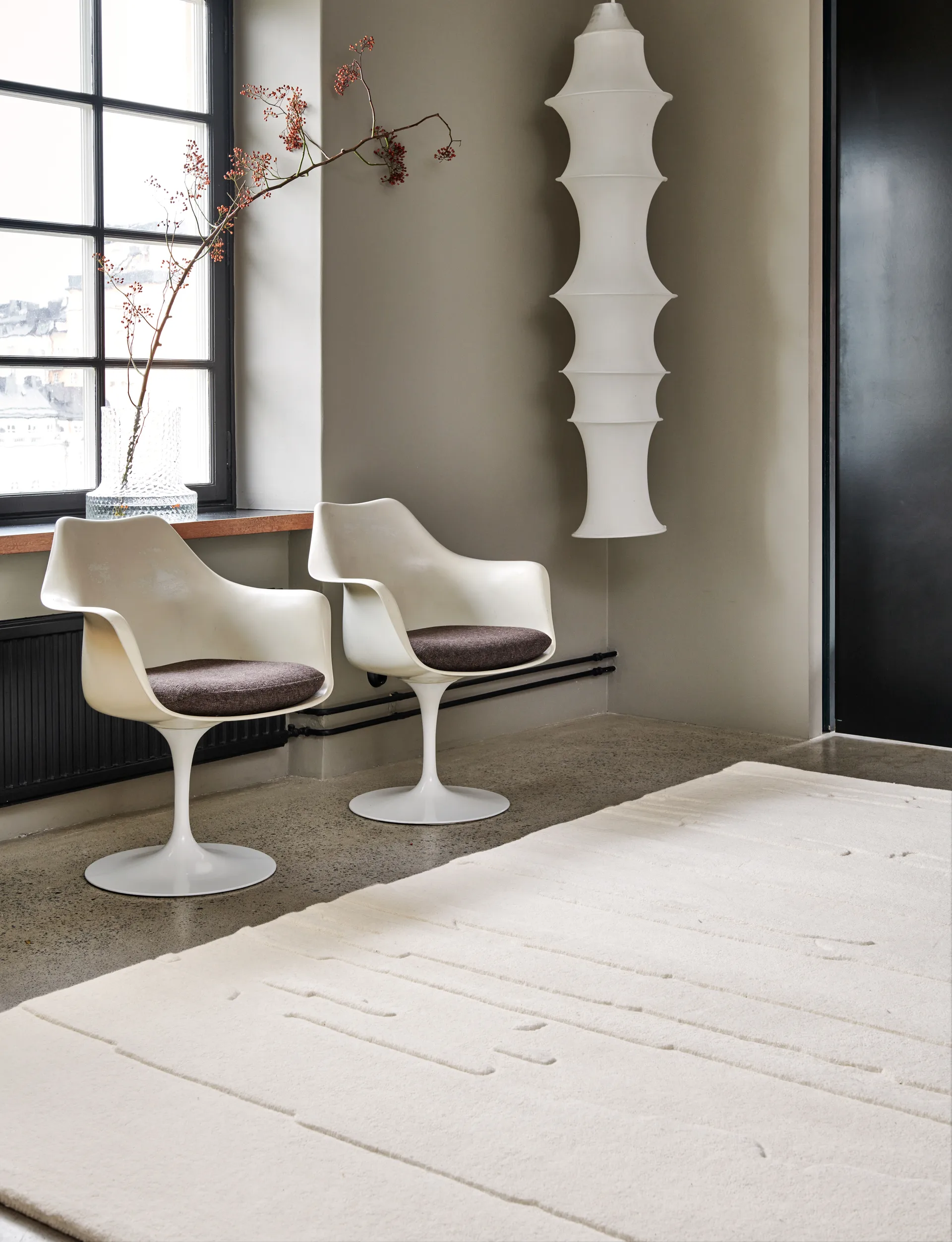 Carved wollen vloerkleed 200x300 cm, Ivory Classic Collection
