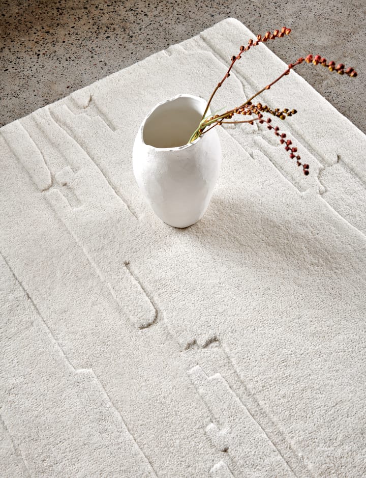 Carved wollen vloerkleed 250x350 cm, Ivory Classic Collection