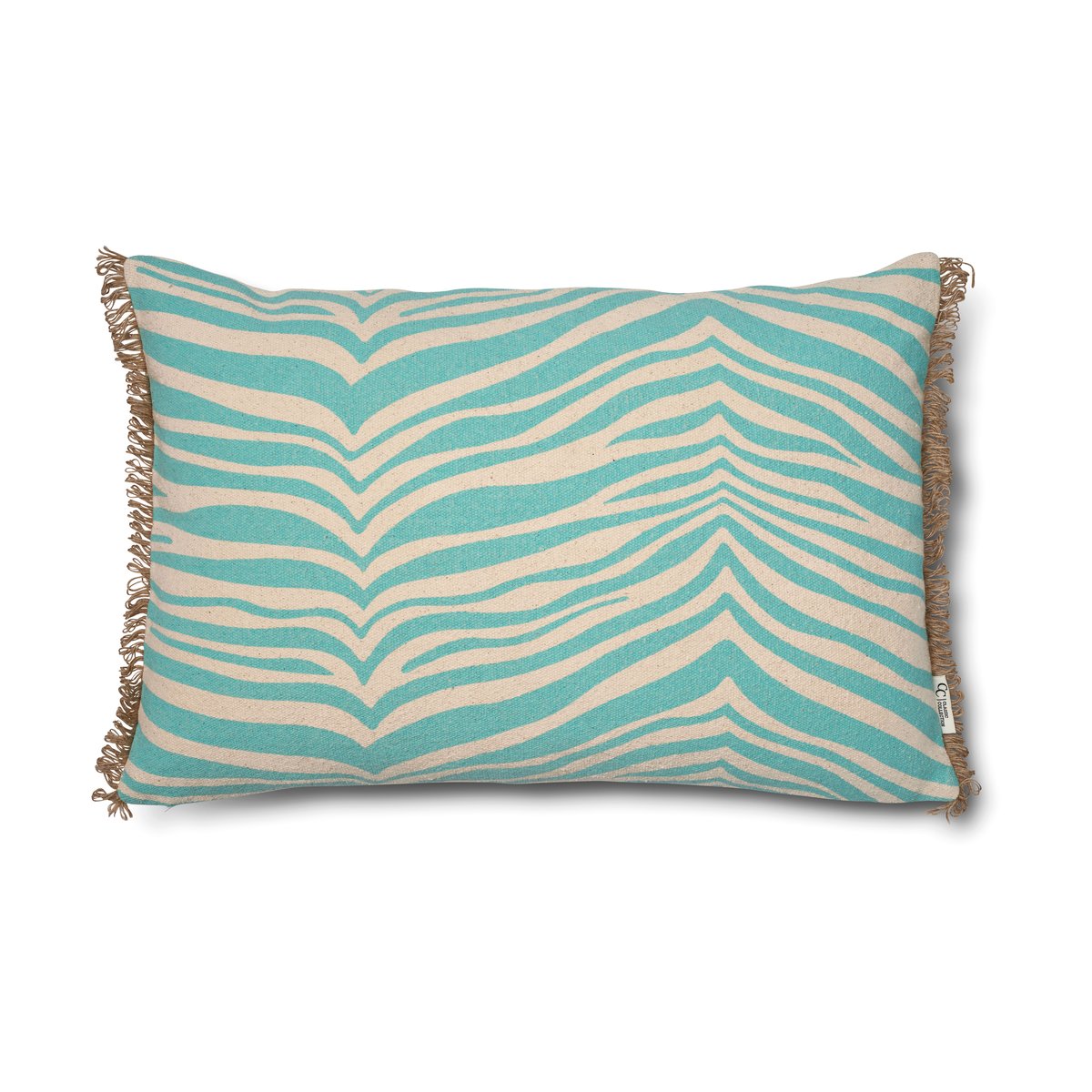 Classic Collection Zebra kussen 40x60 cm Aqua | Scandinavisch Interieur | Kussens | Blauw