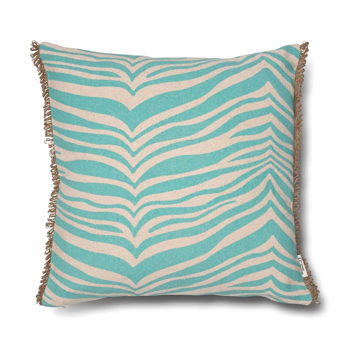 Classic Collection Zebra kussen 50x50 cm - Aqua - Classic Collection