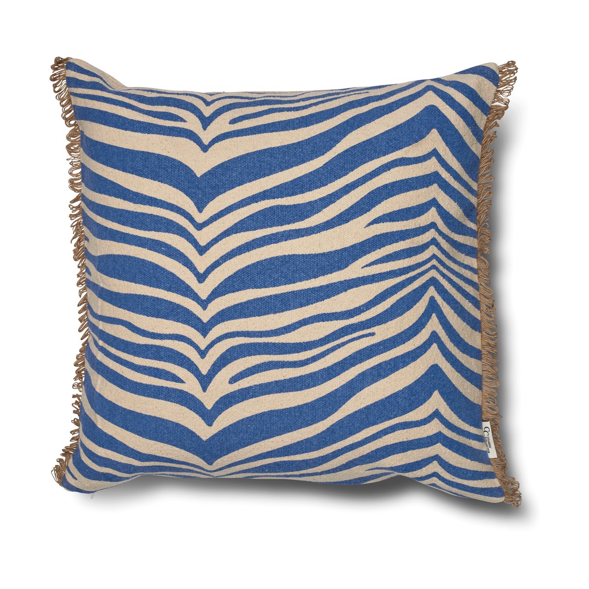 Classic Collection Zebra kussen 50x50 cm Blue | Scandinavisch Interieur | Kussens | Blauw