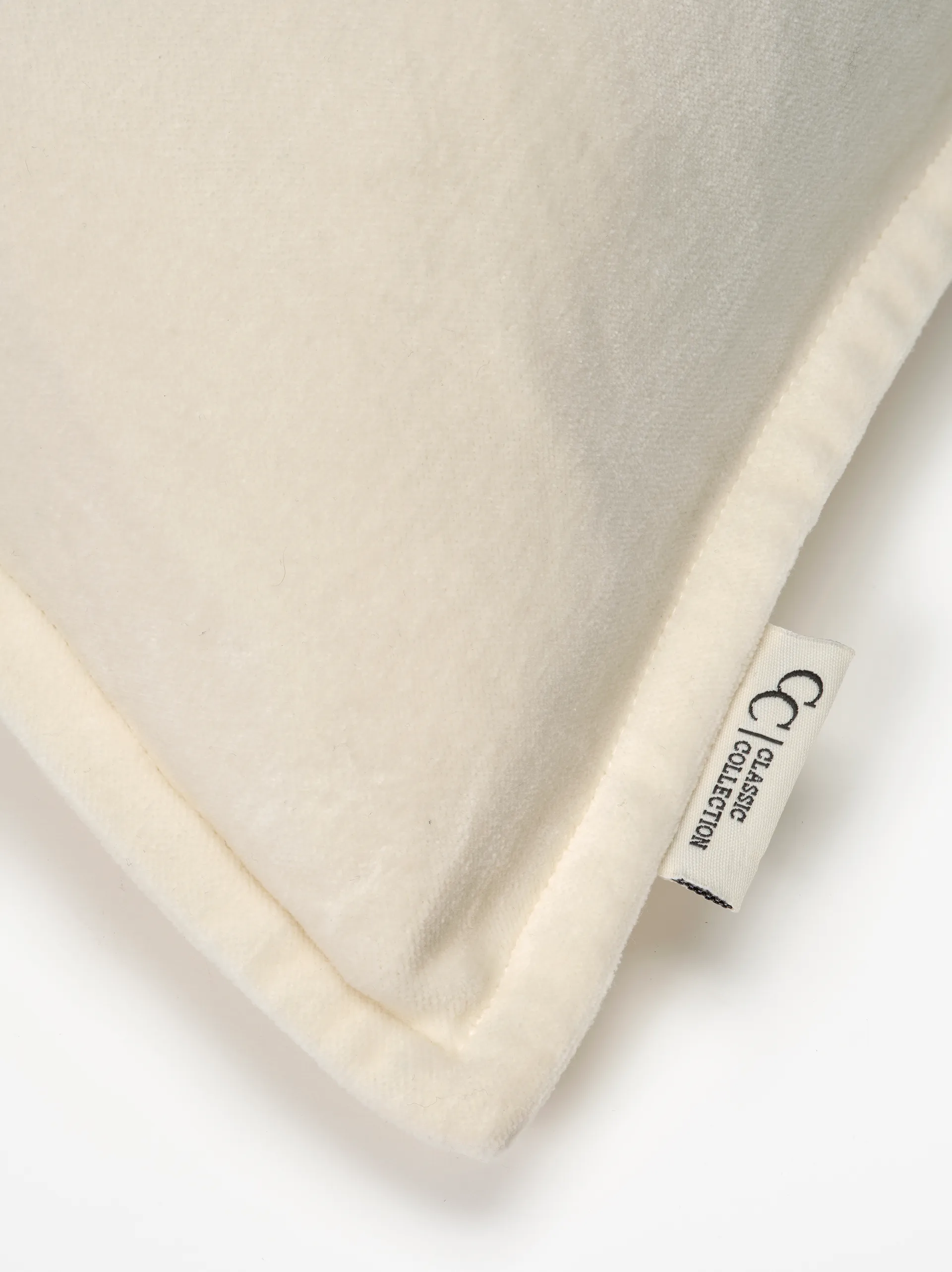 Classic Velvet kussenhoes 50x50 cm, Wit Classic Collection