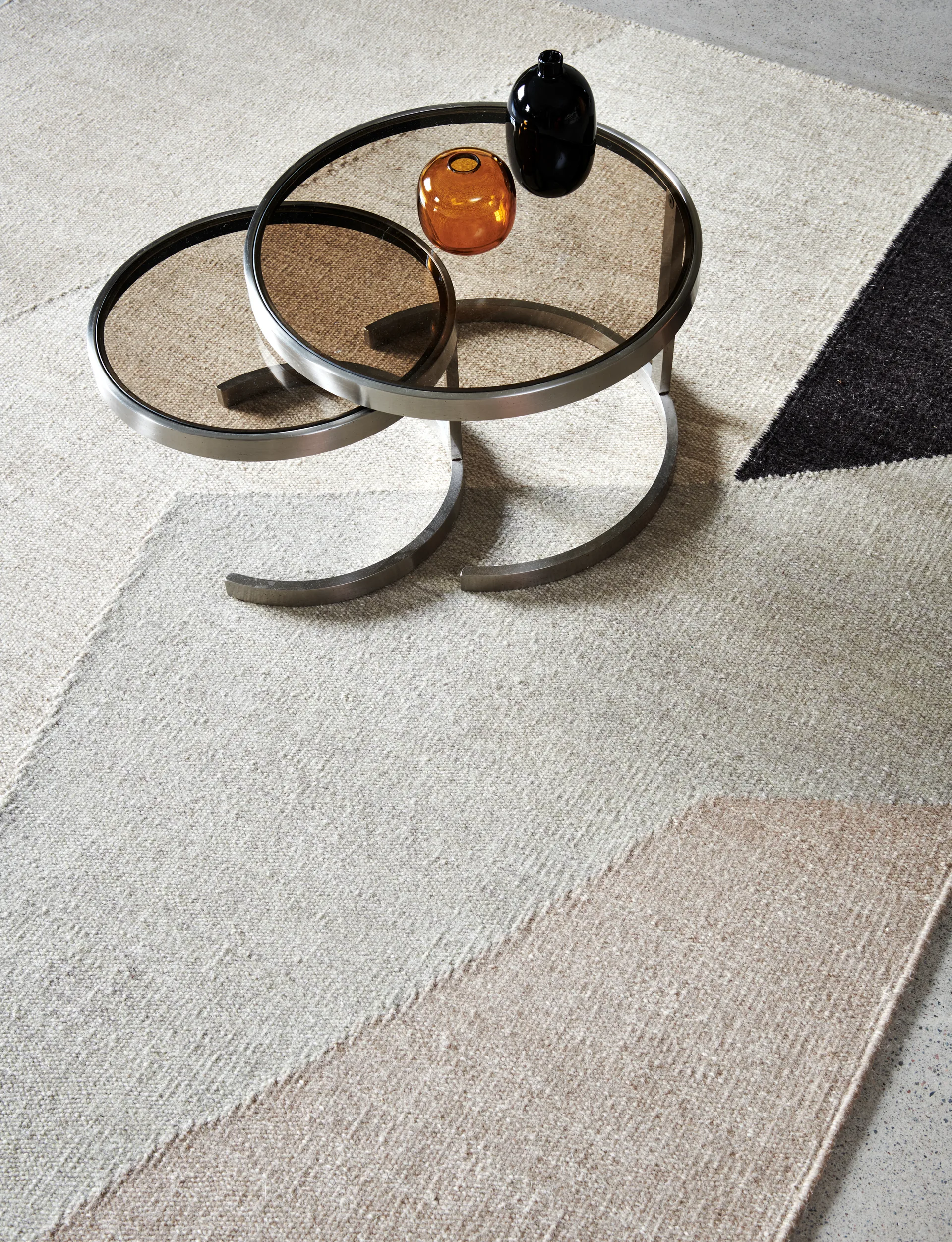 Cliff wollen vloerkleed 250x350 cm, Beige Classic Collection