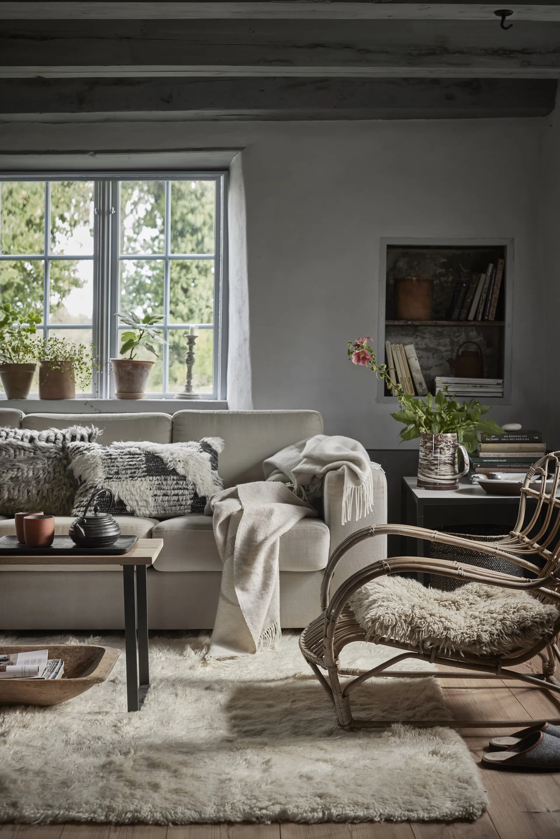 Cloudy wollen vloerkleed 200x300 cm, Natuurwit Classic Collection