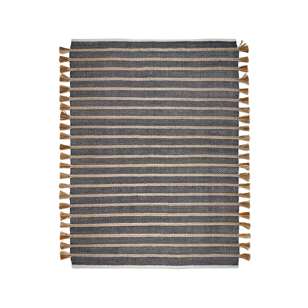 Classic Collection Cochin vloerkleed zwart/jute, 170x230 cm