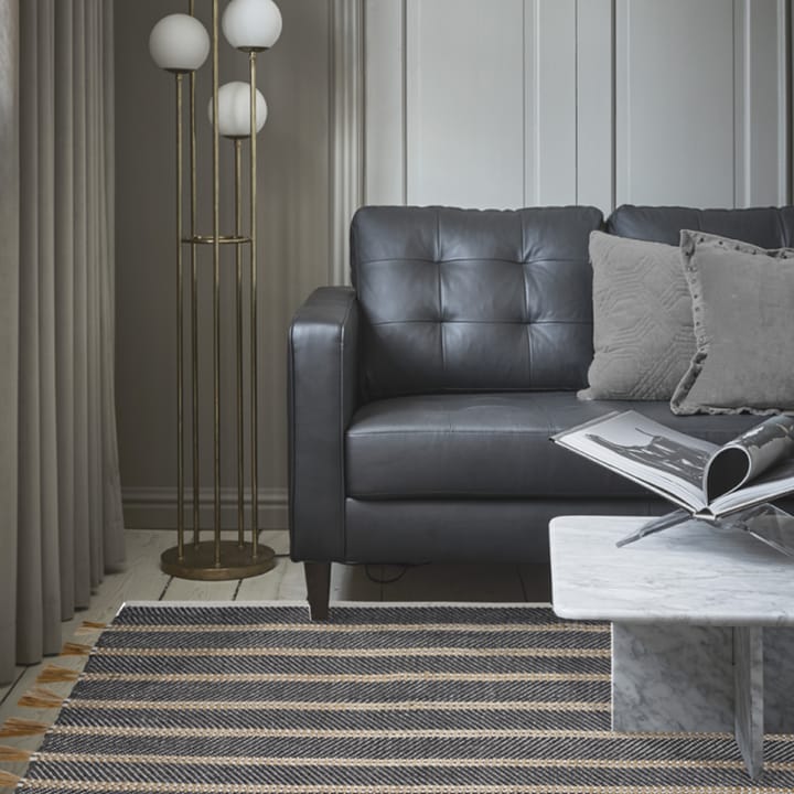 Cochin vloerkleed, zwart/jute, 170x230 cm Classic Collection