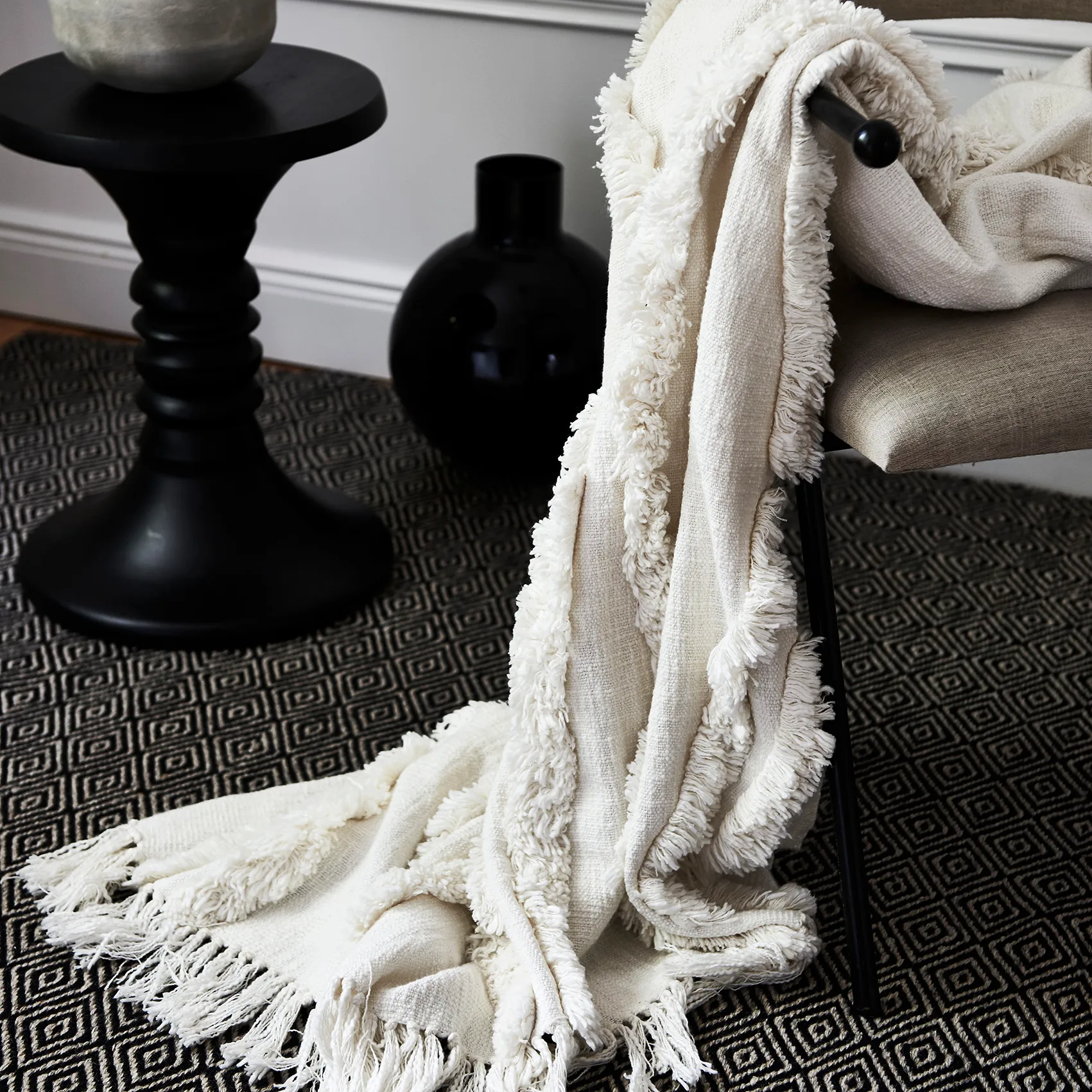 Copenhagen plaid 130x170 cm, Wit Classic Collection