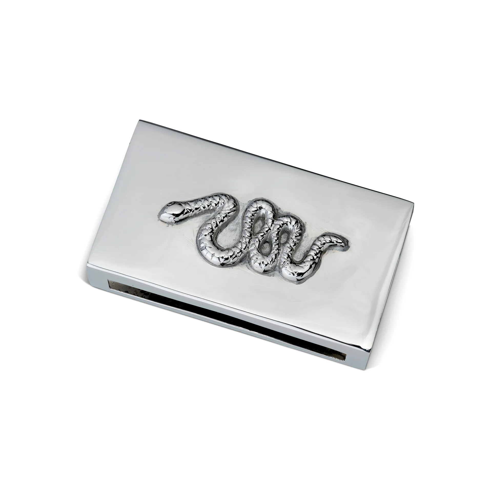 Coral Snake luciferdoosje, Vernikkeld messing Classic Collection