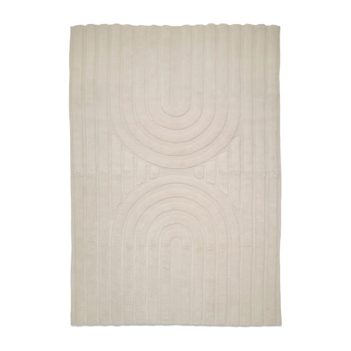 Curve wollen vloerkleed 250x350 cm - Ivory - Classic Collection