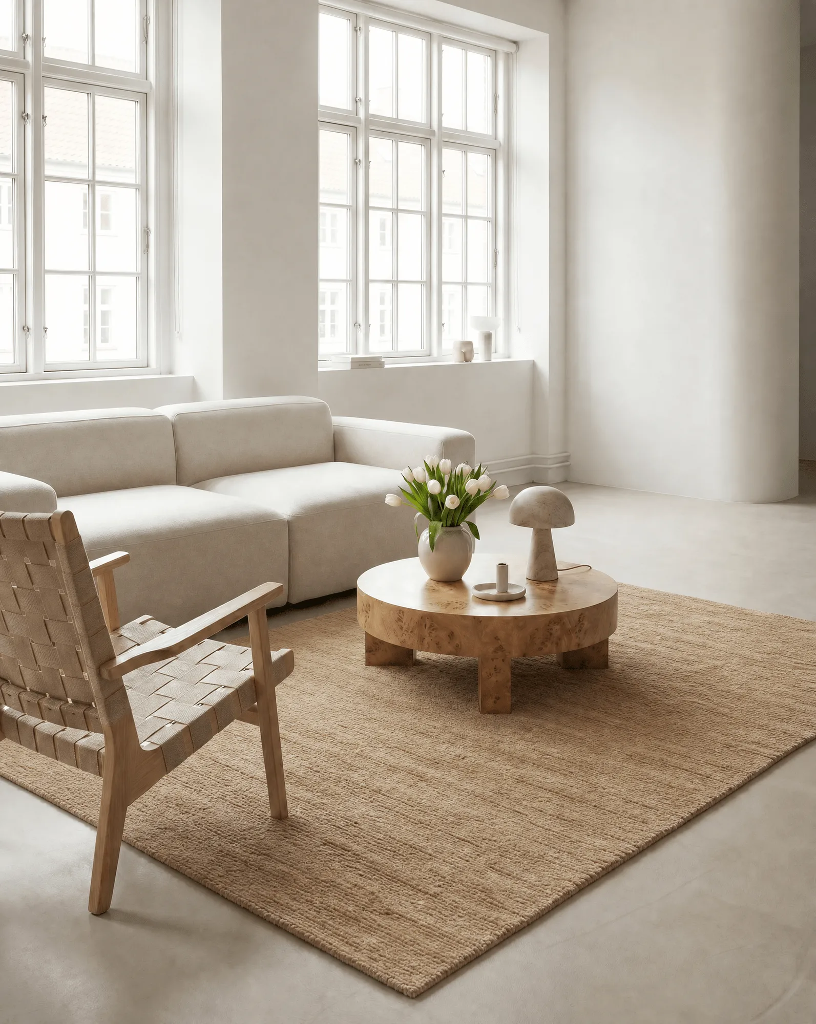 Dune wollen vloerkleed, Wheat, 250x350 cm Classic Collection