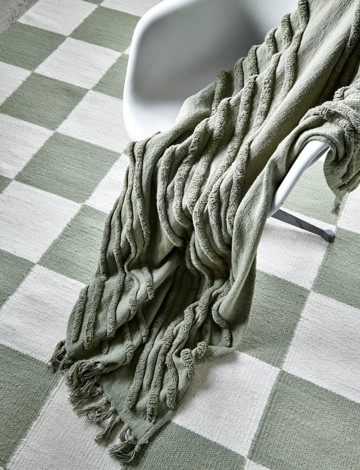 Edge katoenen plaid 130x170 cm, Tea Classic Collection