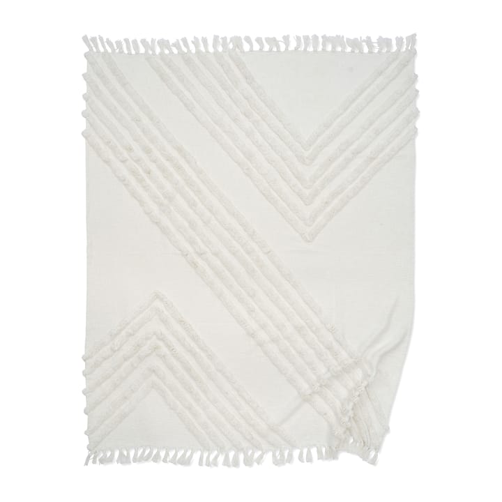 Edge katoenen plaid 130x170 cm - White - Classic Collection