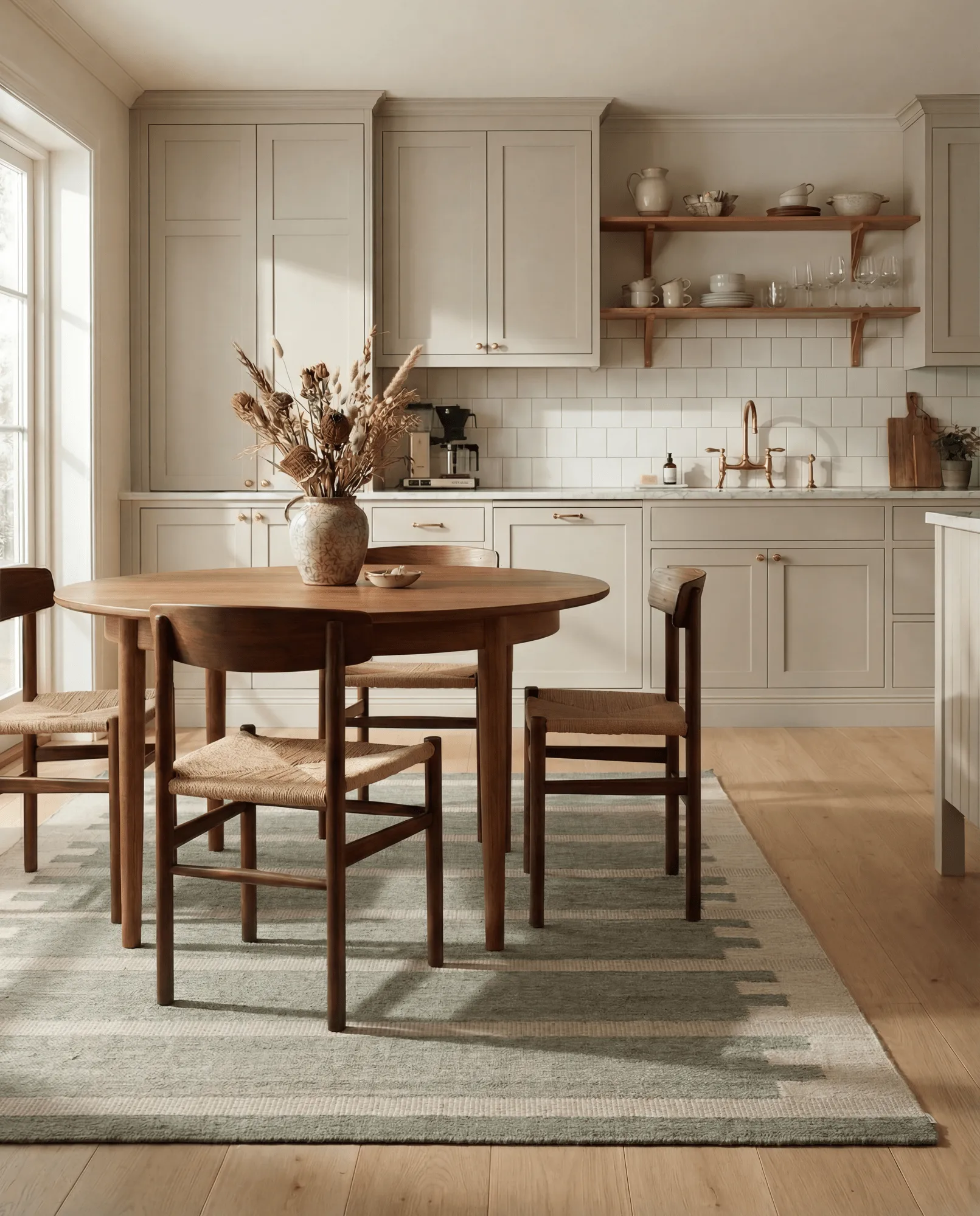 Falsterbo wollen vloerkleed, Green, 200x300 cm Classic Collection