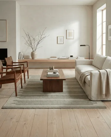 Falsterbo wollen vloerkleed - Green, 200x300 cm - Classic Collection