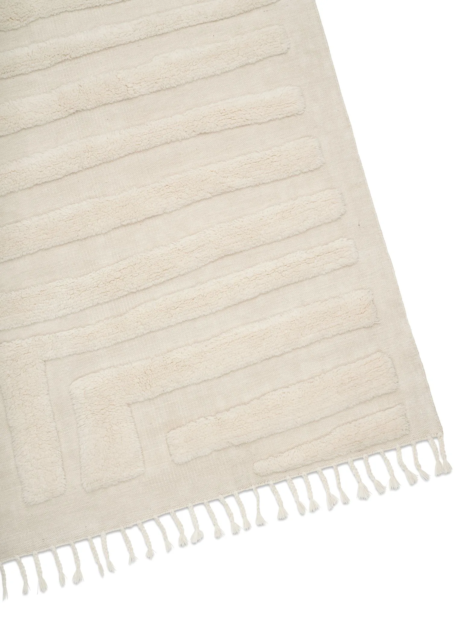 Field wollen vloerkleed 250x350 cm, Ivory Classic Collection