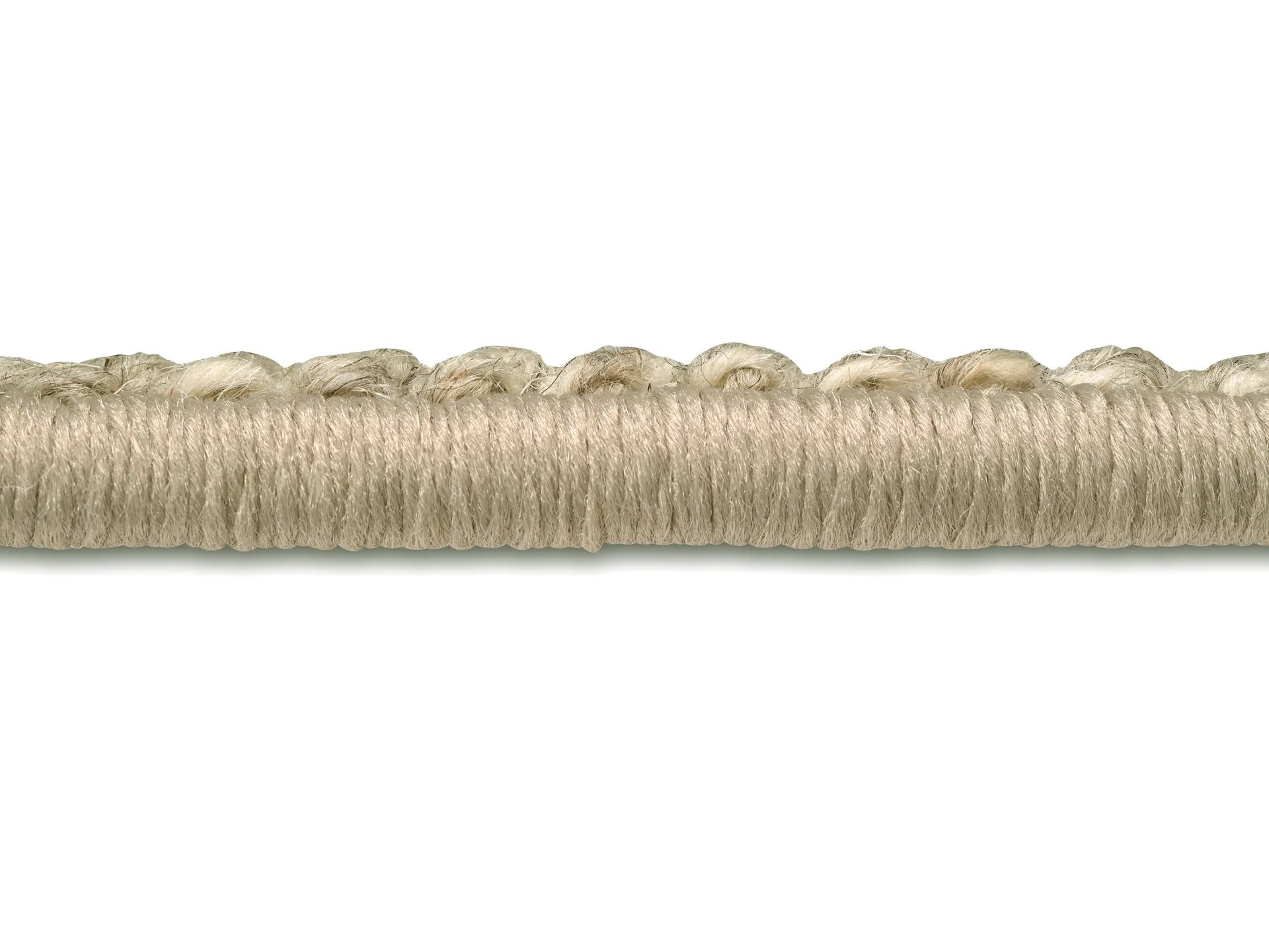 Fjellmyr vloerkleed met festonrand, Natuurlijk beige, 140x200 cm Classic Collection