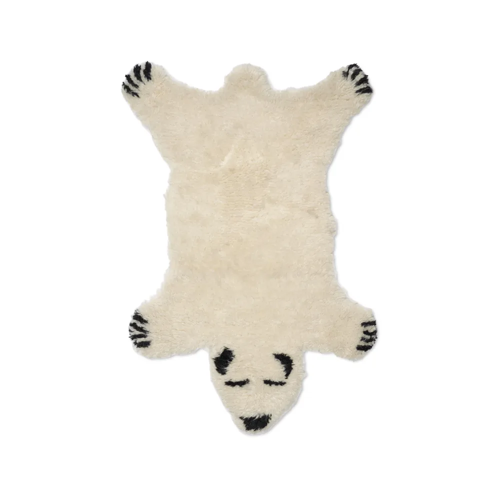 Fluffy Bear vloerkleed, wit, 60x90 cm Classic Collection
