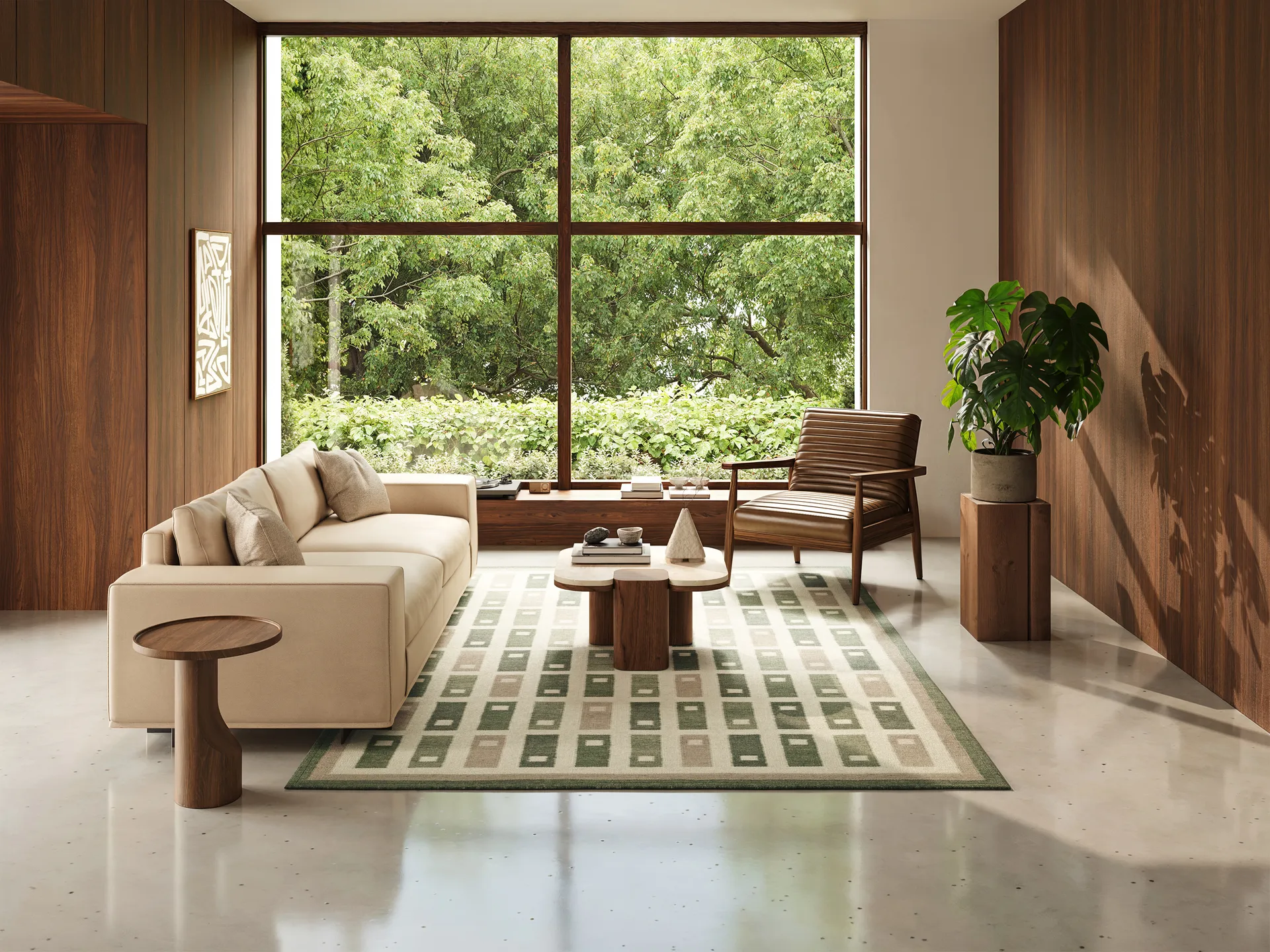 Fyrbo vloerkleed, Groen, 250x350 cm Classic Collection