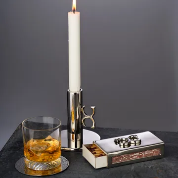 Glasonderzetters hammered Ø10 cm 4-pack - Vernikkeld messing - Classic Collection