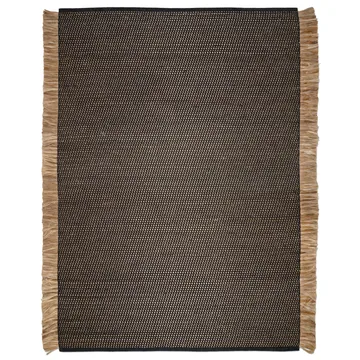 Goa vloerkleed 250x350 cm - Zwart-jute - Classic Collection