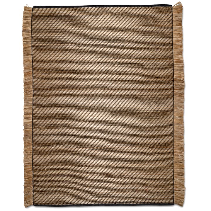 Goa vloerkleed 250x350 cm, Zwart-jute Classic Collection
