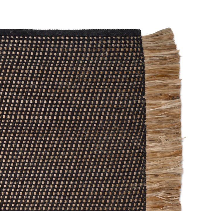 Goa vloerkleed 250x350 cm, Zwart-jute Classic Collection