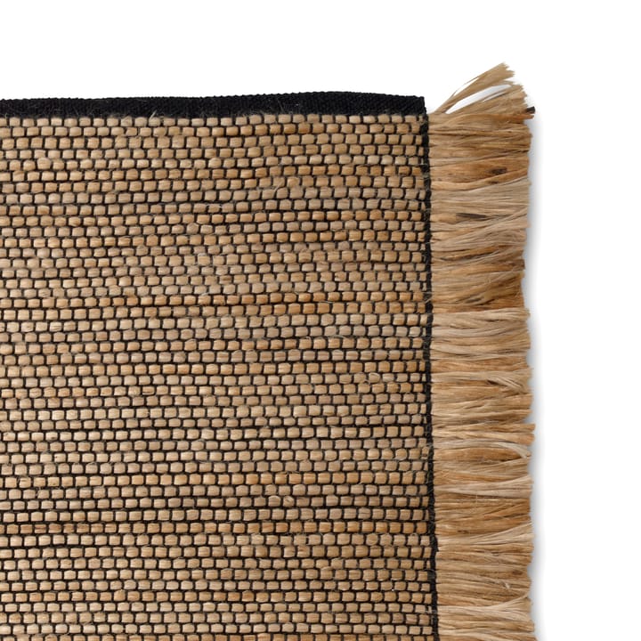 Goa vloerkleed 250x350 cm, Zwart-jute Classic Collection