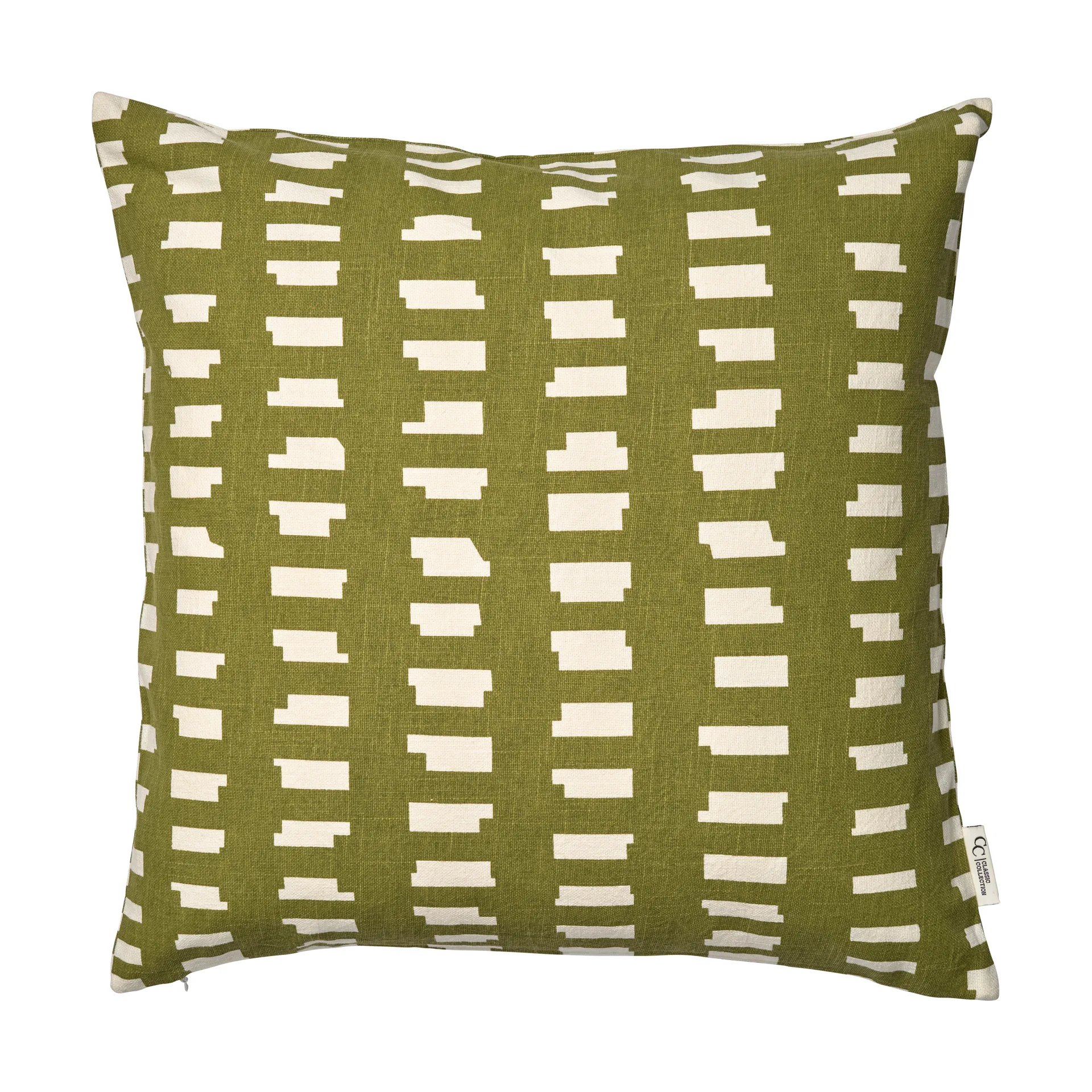 Ikat Block kussenhoes 50x50 cm, Groen Classic Collection