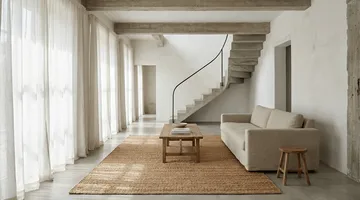 Jute Plain vloerkleed - Natural, 250x350 cm - Classic Collection