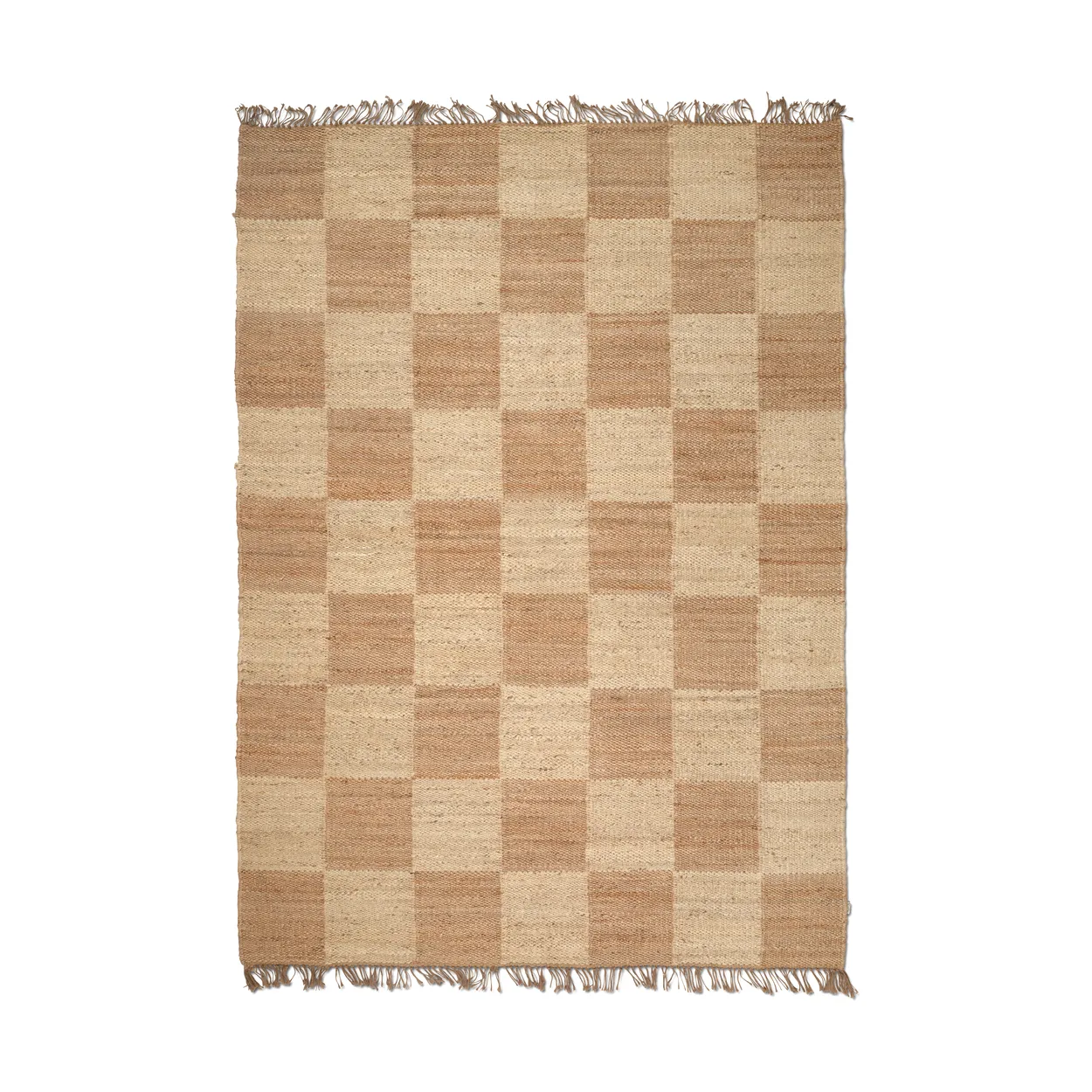 Classic Collection Jute Squares vloerkleed Natural, 200x300 cm