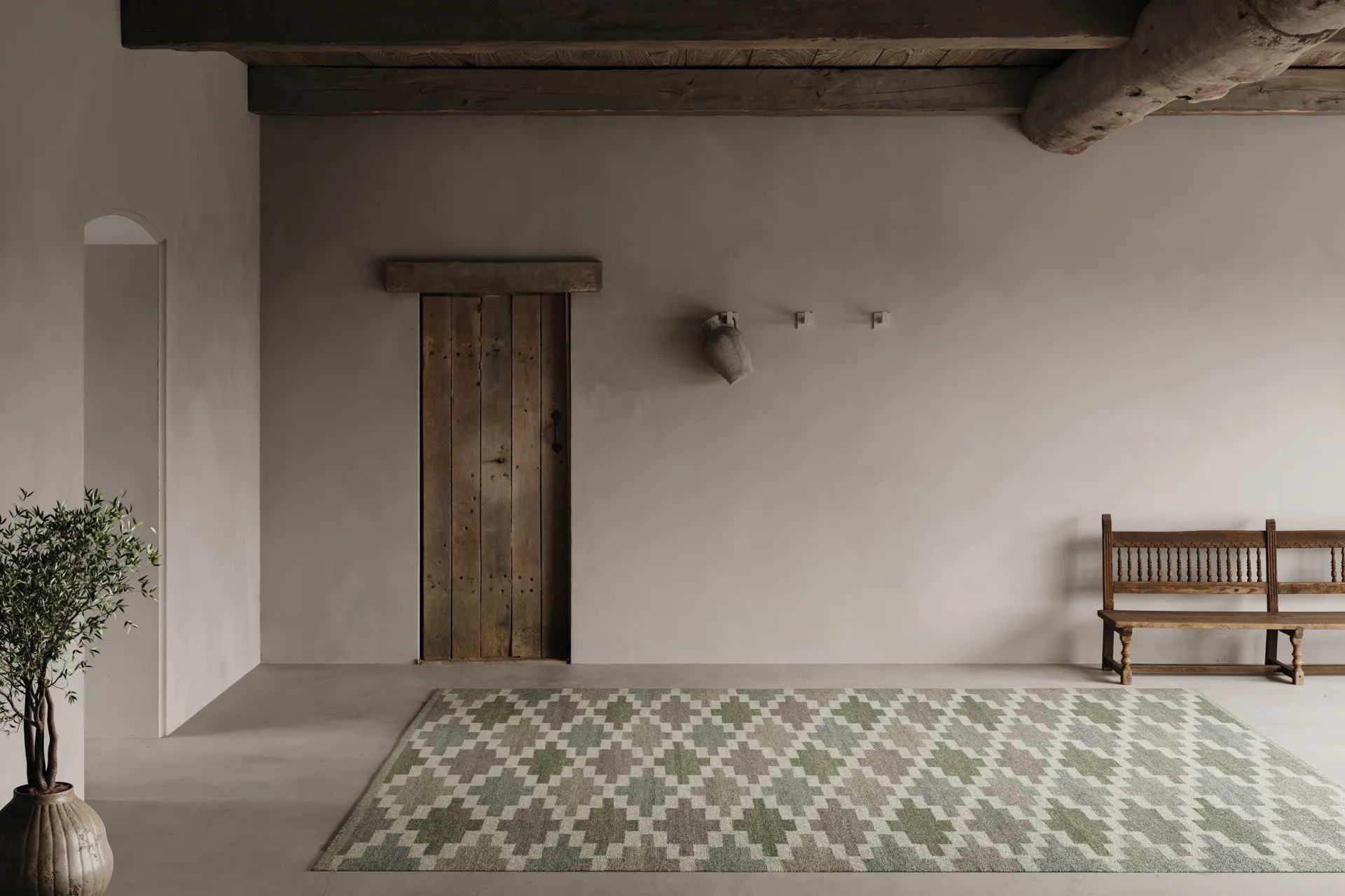 Korsnäs vloerkleed, Blauwgroen, 250x350 cm Classic Collection