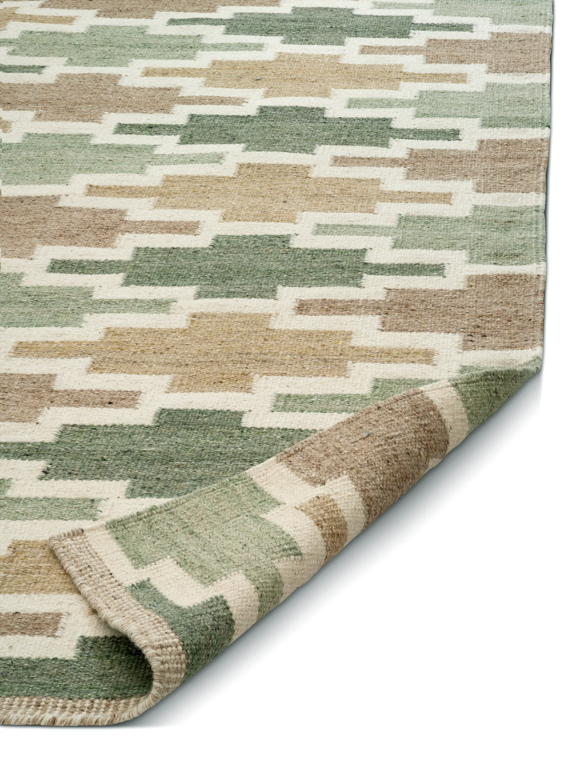 Korsnäs vloerkleed, Groenbeige, 250x350 cm Classic Collection