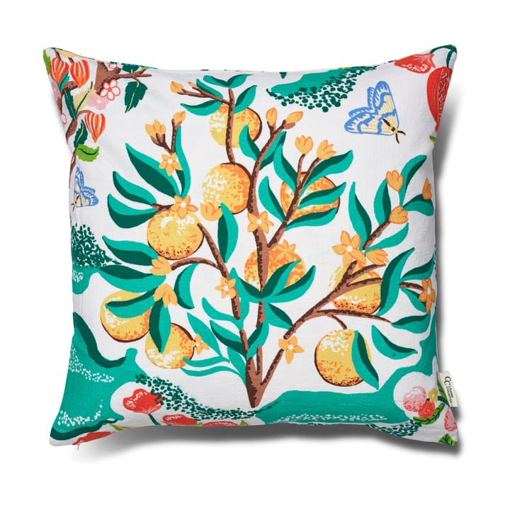 Kussenhoes Botanical Orange 50x50 cm - White - Classic Collection