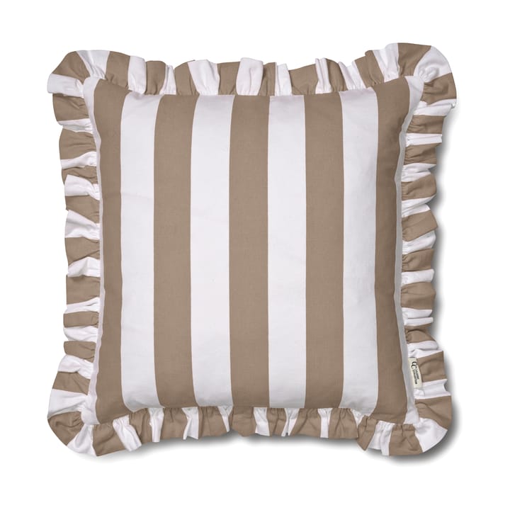 Kussenhoes Ruffle Stripes 50x50 cm - Beige - Classic Collection