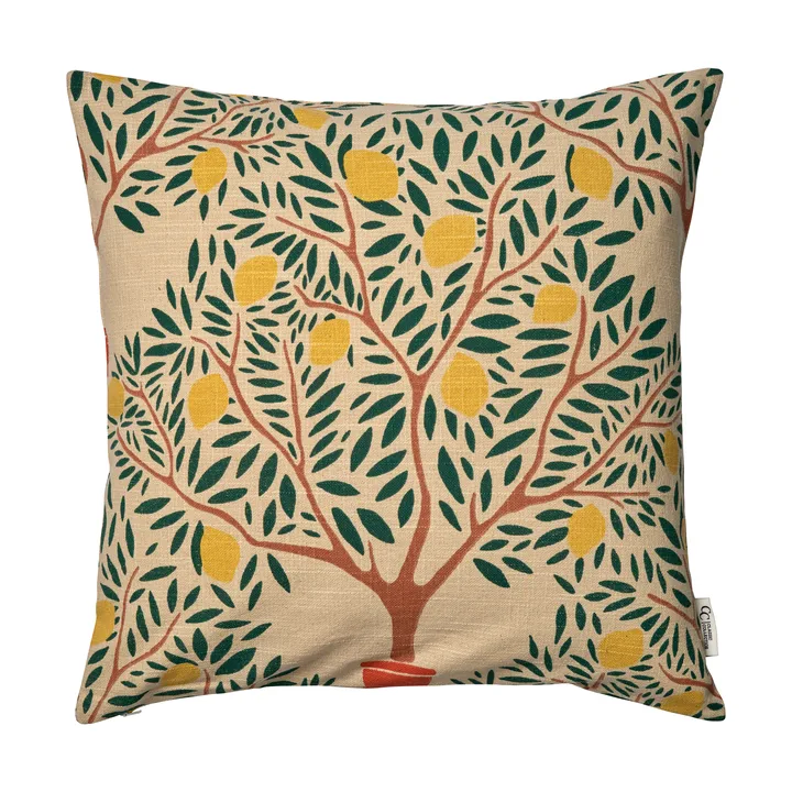 Lemon garden kussensloop 50x50 cm - Donkergroen - Classic Collection