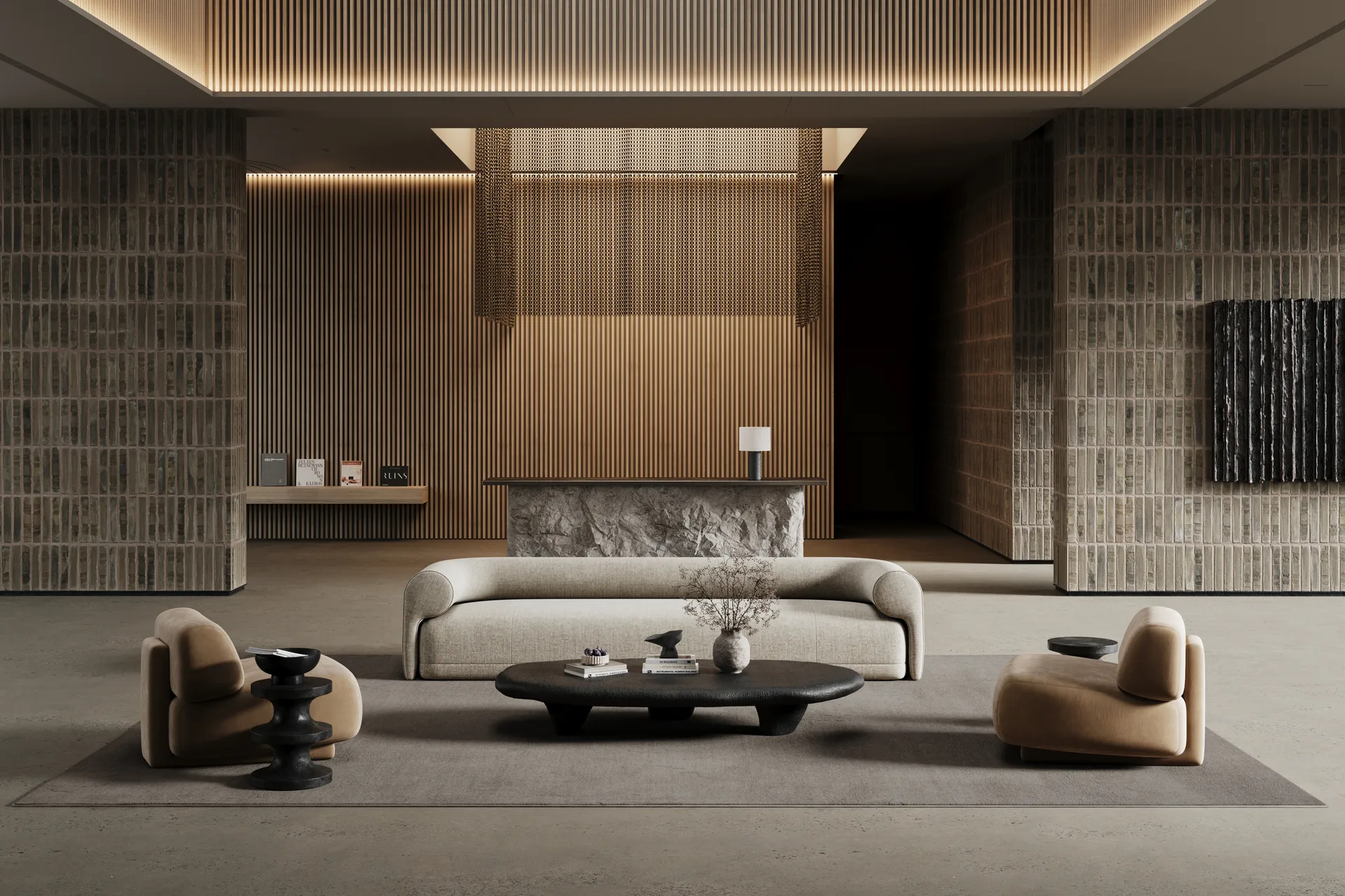 Lobby vloerkleed, Grijs, 200x300 cm Classic Collection