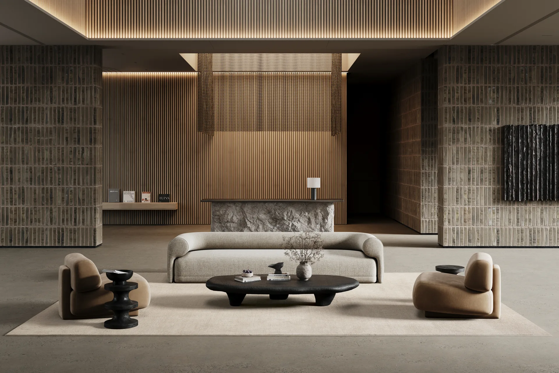 Lobby vloerkleed, Off-white, 200x300 cm Classic Collection