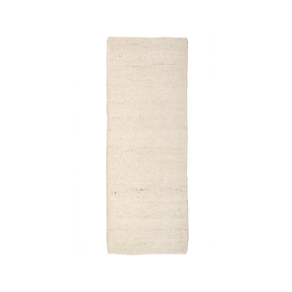 Classic Collection Merino Gangloper Wit, 80x150 cm | Scandinavisch Interieur | Wollen vloerkleden | Wit