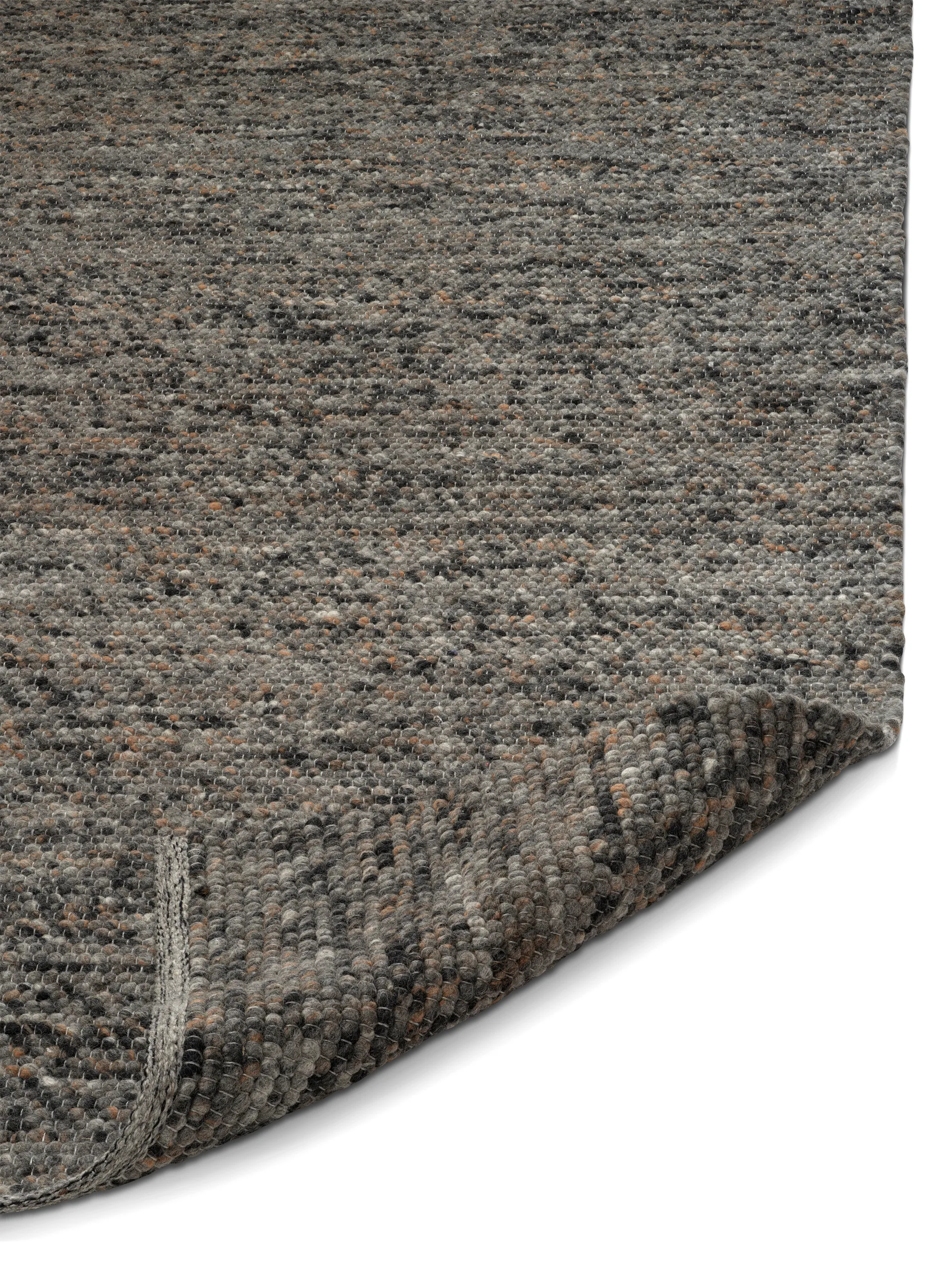 Merino wollen vloerkleed 200x300 cm, Grey melange Classic Collection