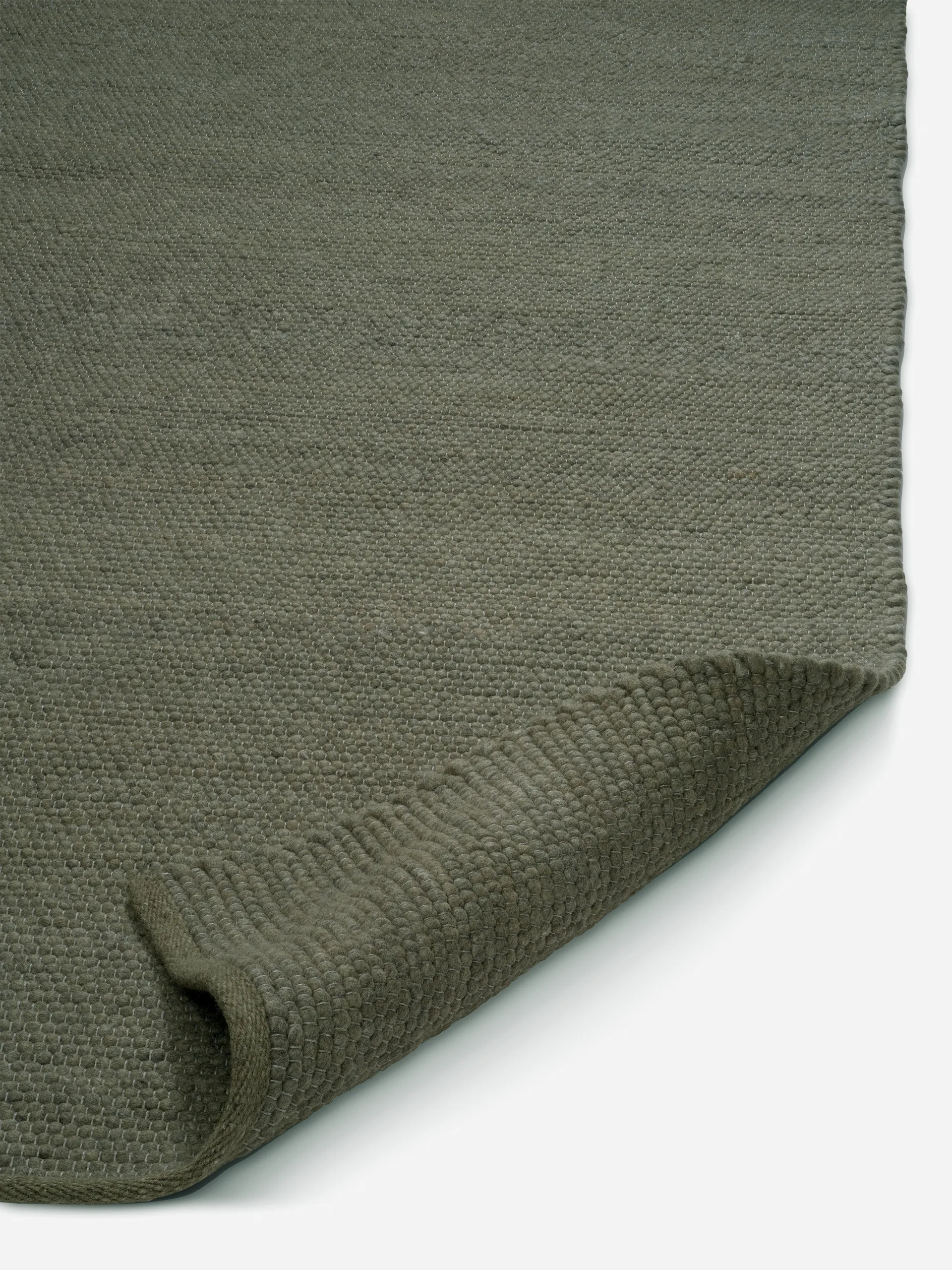 Merino wollen vloerkleed 250x350 cm, Donkergroen Classic Collection