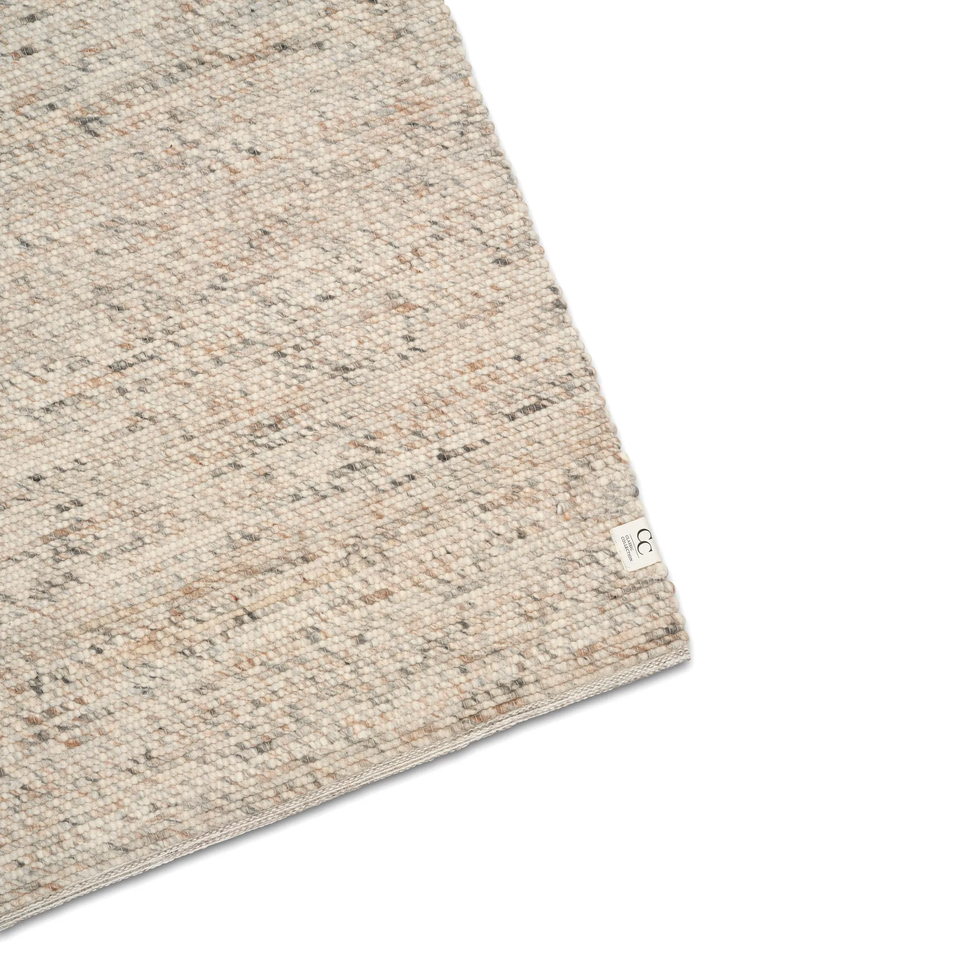 Merino wollen vloerkleed 300x400 cm, Natuurlijk beige Classic Collection