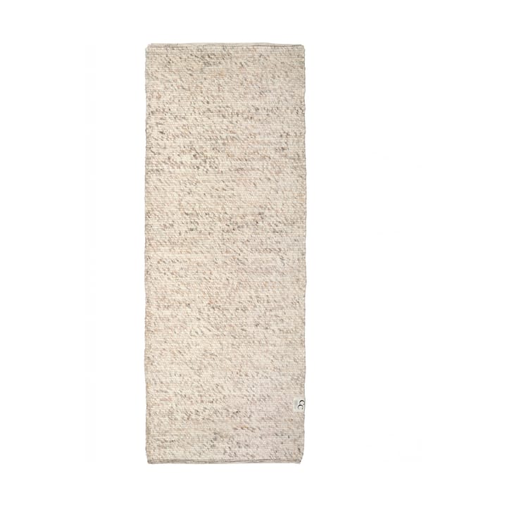 Merino wollen vloerkleed 80x250 cm - Natuurbeige - Classic Collection