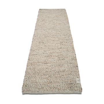 Merino wollen vloerkleed 80x250 cm - Natuurbeige - Classic Collection