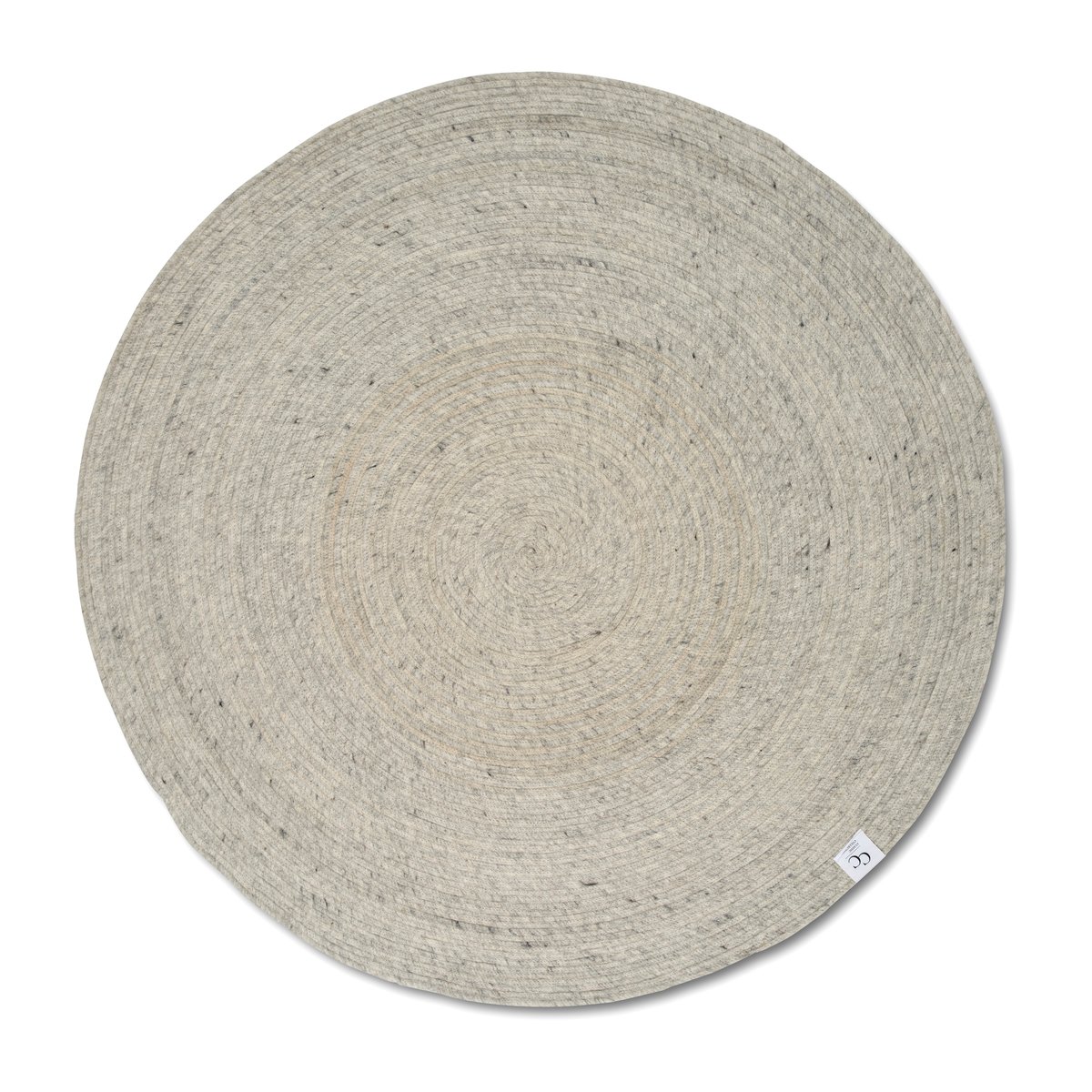 Classic Collection Merino wollen vloerkleed rond o160 cm Concrete